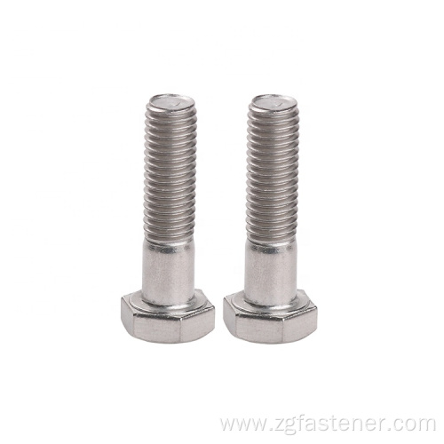 Stainless Steel Hex Bolt and Nut Hex bolts DIN931 Half Thread